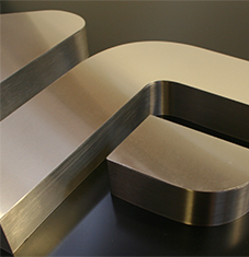 Stainless steel block letters 